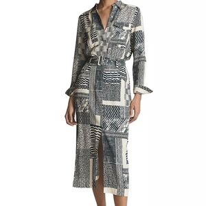 REISS - Kirby‎ Light Ground Ditsy Midi Dress